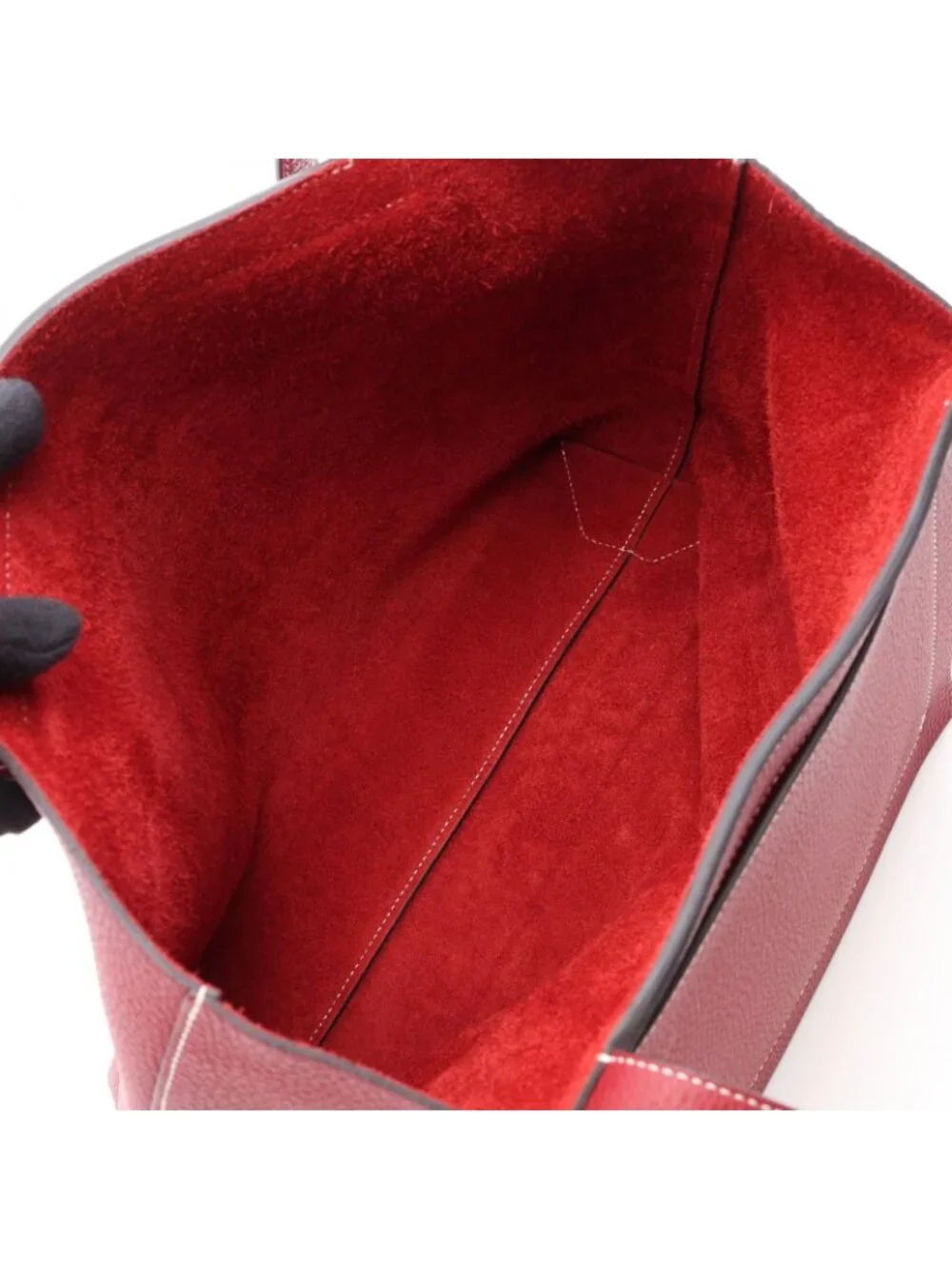 Hermes Tote Cover Series 31 Rouge Grena Leather